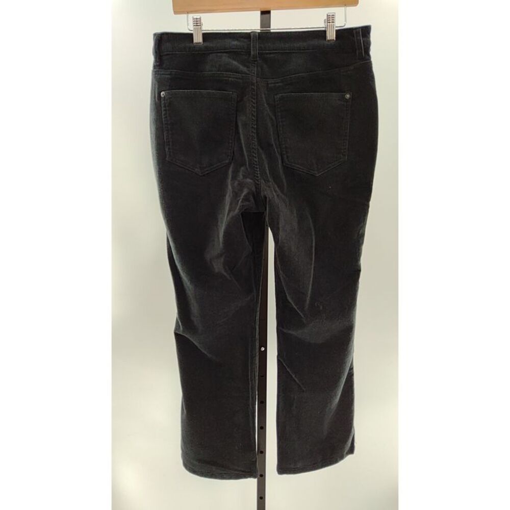 Quince Women Organic Stretch Corduroy Flare Pants Black 12 - Picture 2 of 2
